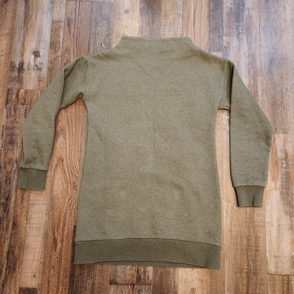 Long Green Gymshark Mock Neck Sweatshirt - Picture 5 of 9